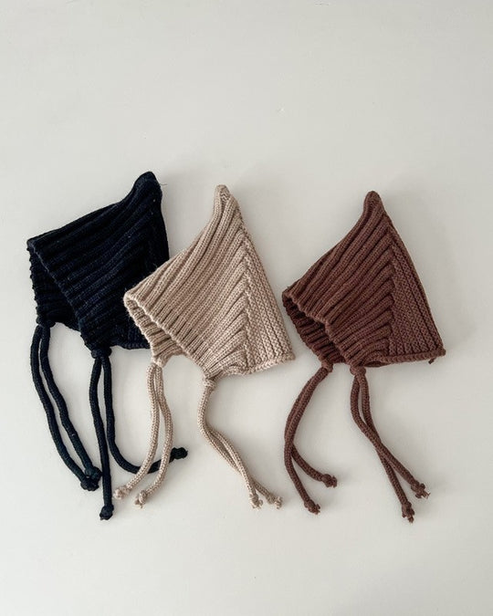 とんがりリブニットボンネ