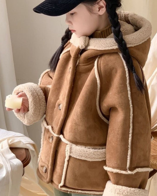 ムートンボアフーディジャケット