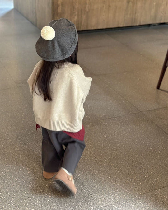 バブーシュ付きニット