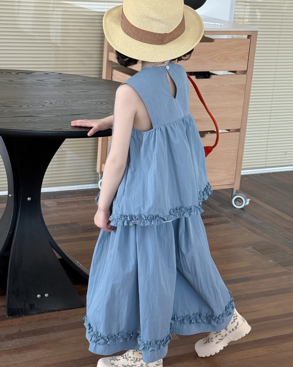 フレアフリルパンツセットアップ