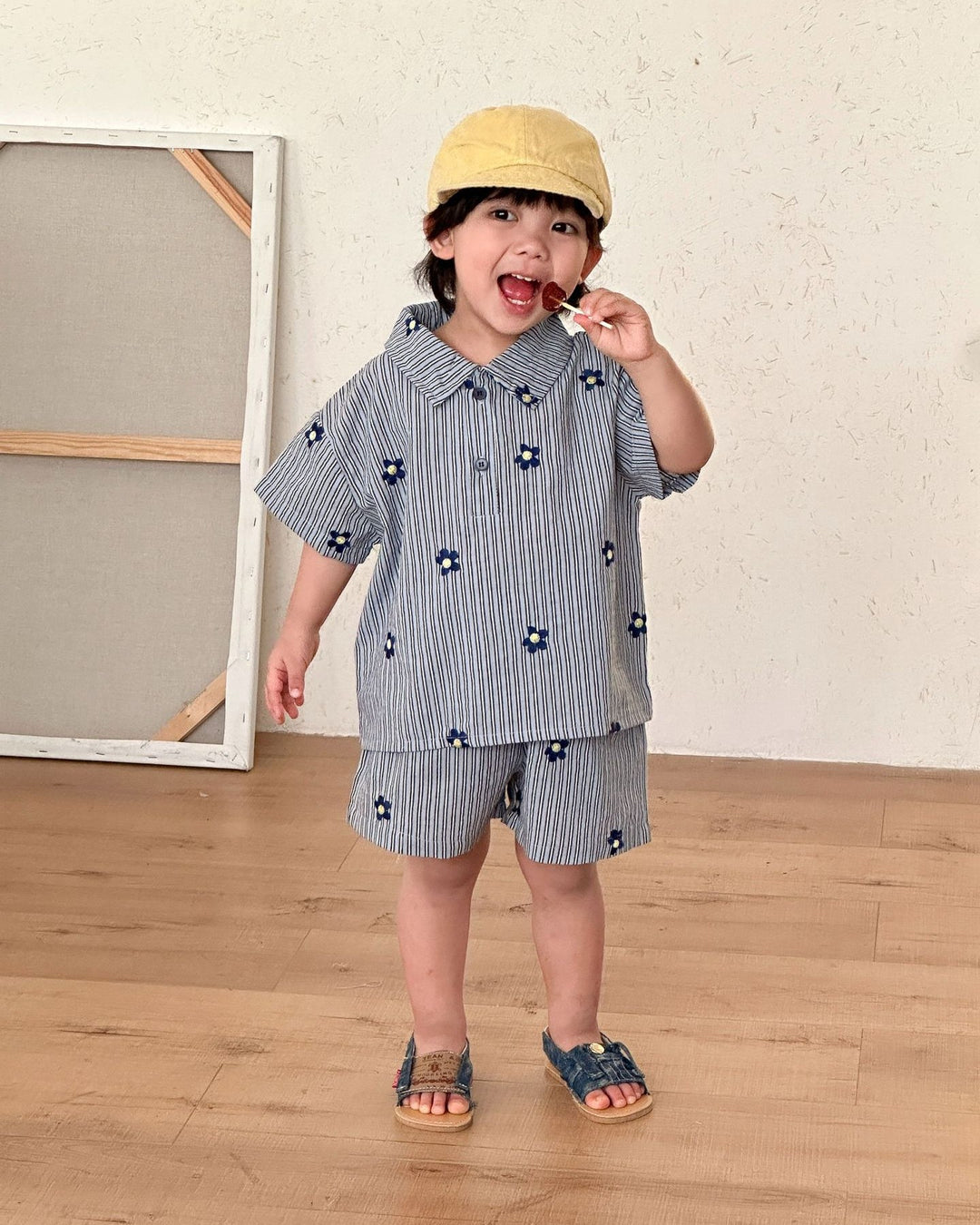 フラワーストライプセットアップ.
