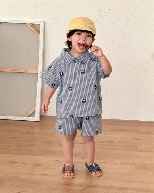 フラワーストライプセットアップ.
