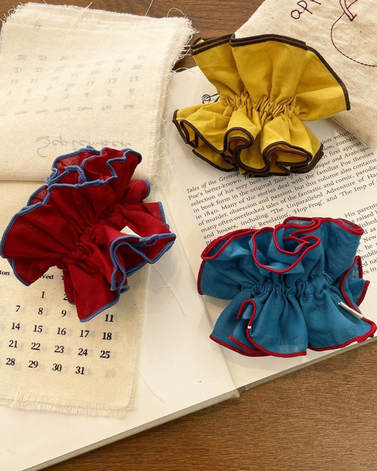 バイカラーシュシュ