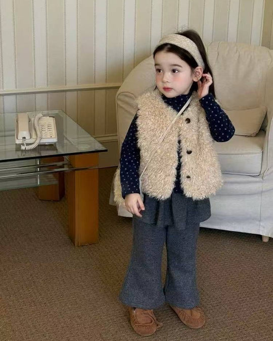 ミニバッグ付ファーベスト