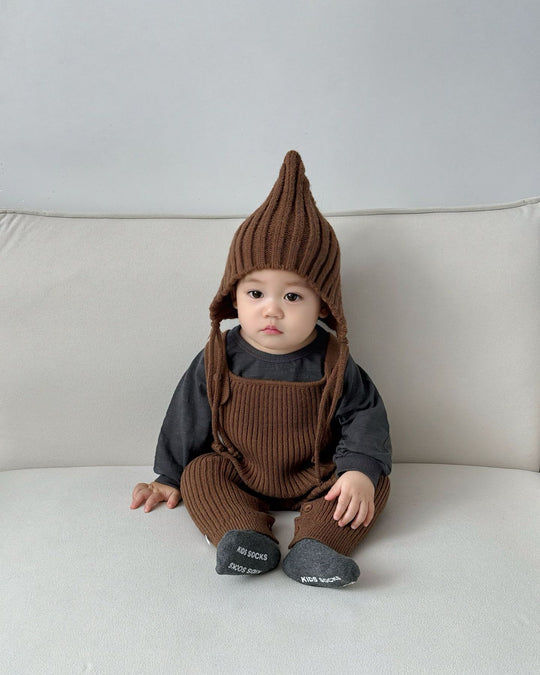 とんがりリブニットボンネ