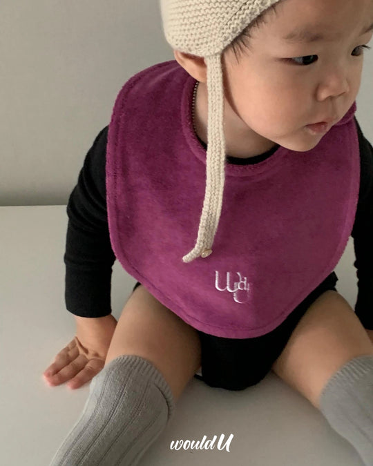 [would U]cloud terry bibs"16色"