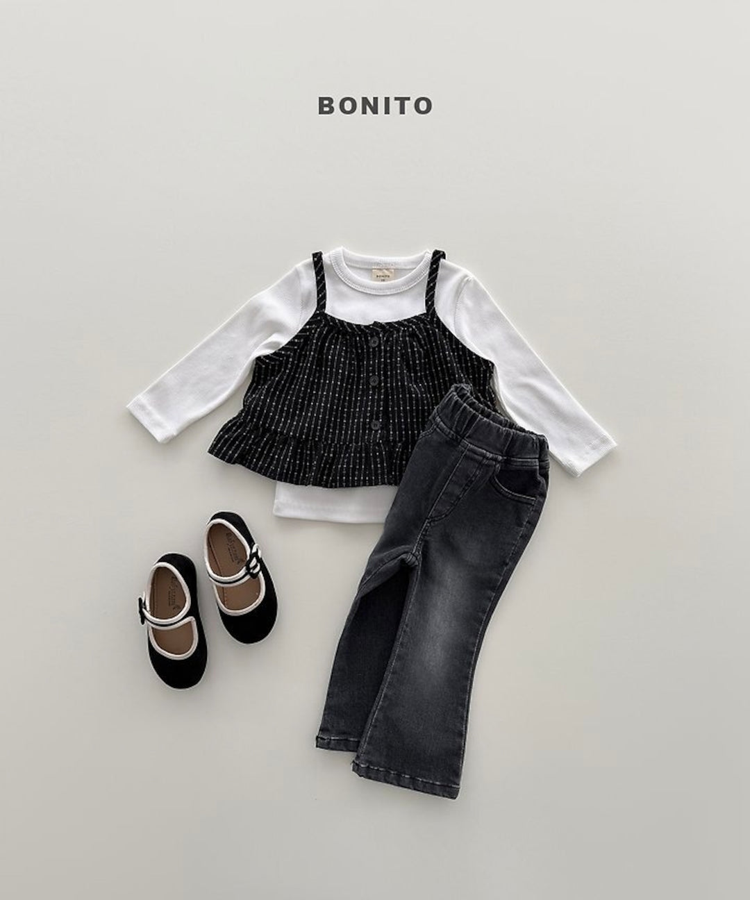 [BONITO]カラーリブT