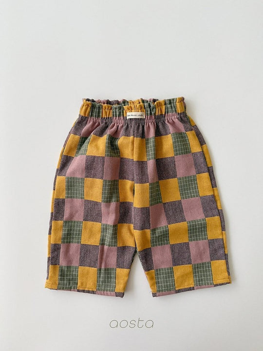 [AOSTA]Patchwork Pants