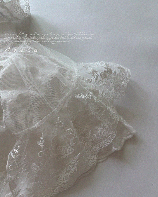 [aosta]lace open dress