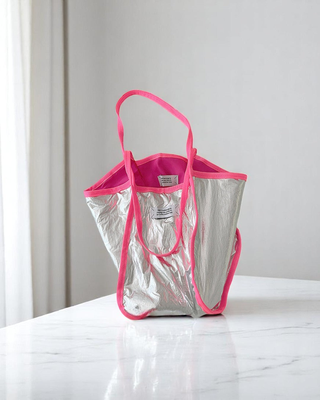 リバーシブルネオンシルバーBAG