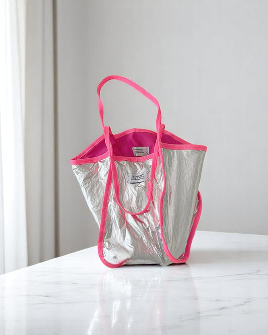 リバーシブルネオンシルバーBAG