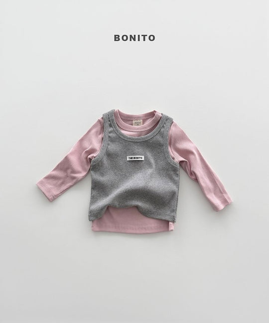 [BONITO]カラーリブT