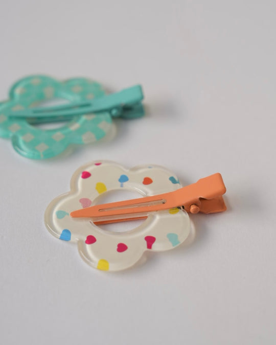 フラワー前髪クリップ