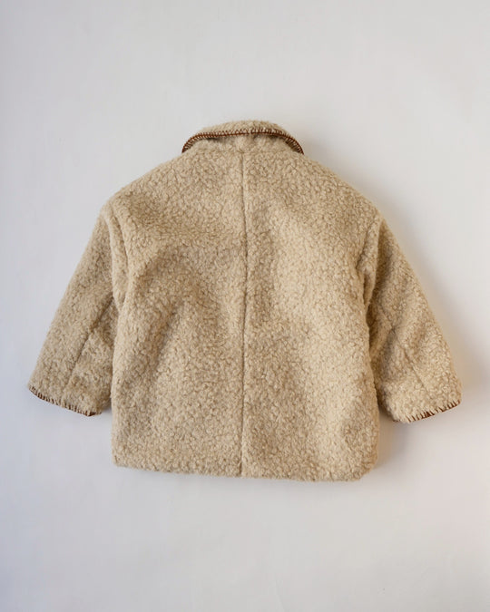 ブランケットステッチボアコート