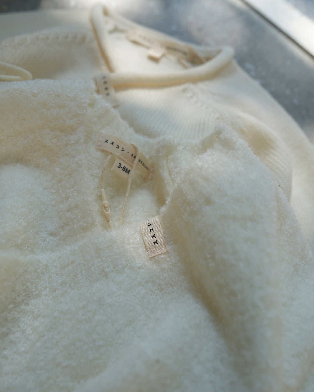 Boucle Knit Baby Kimono Overall Suit［SUSUKOSHI］