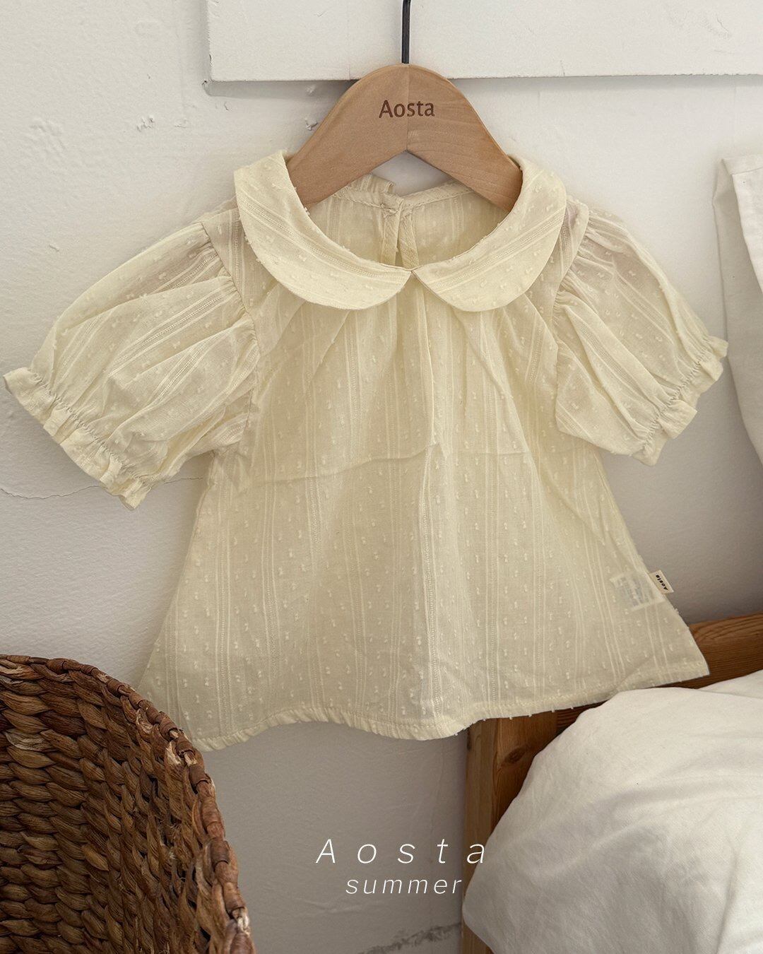[aosta]collar blouse