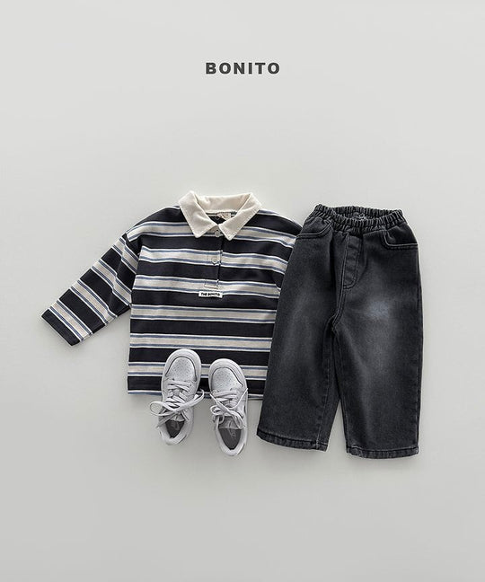 [BONITO]ボーダーカラーT