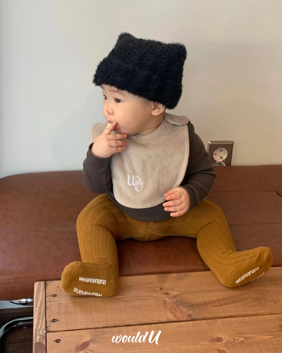 [would U]cloud terry bibs"16色"