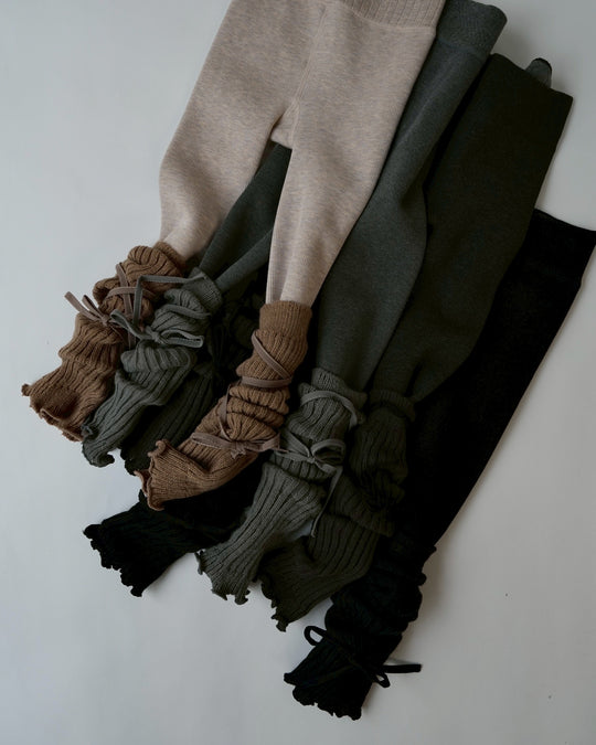 レッグウォーマー付裏起毛レギンス