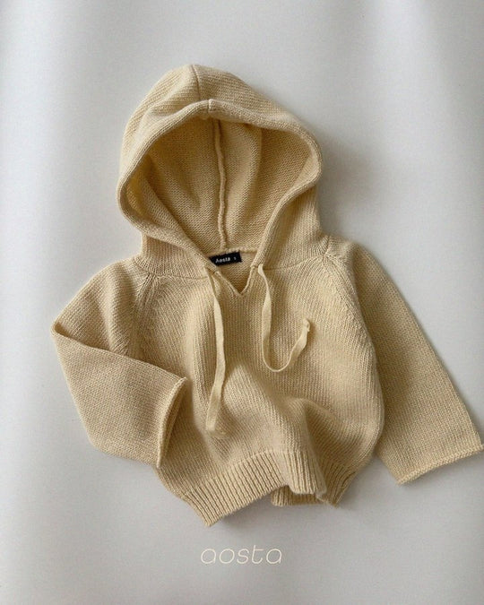 [AOSTA]Knit Cookie Hoodie