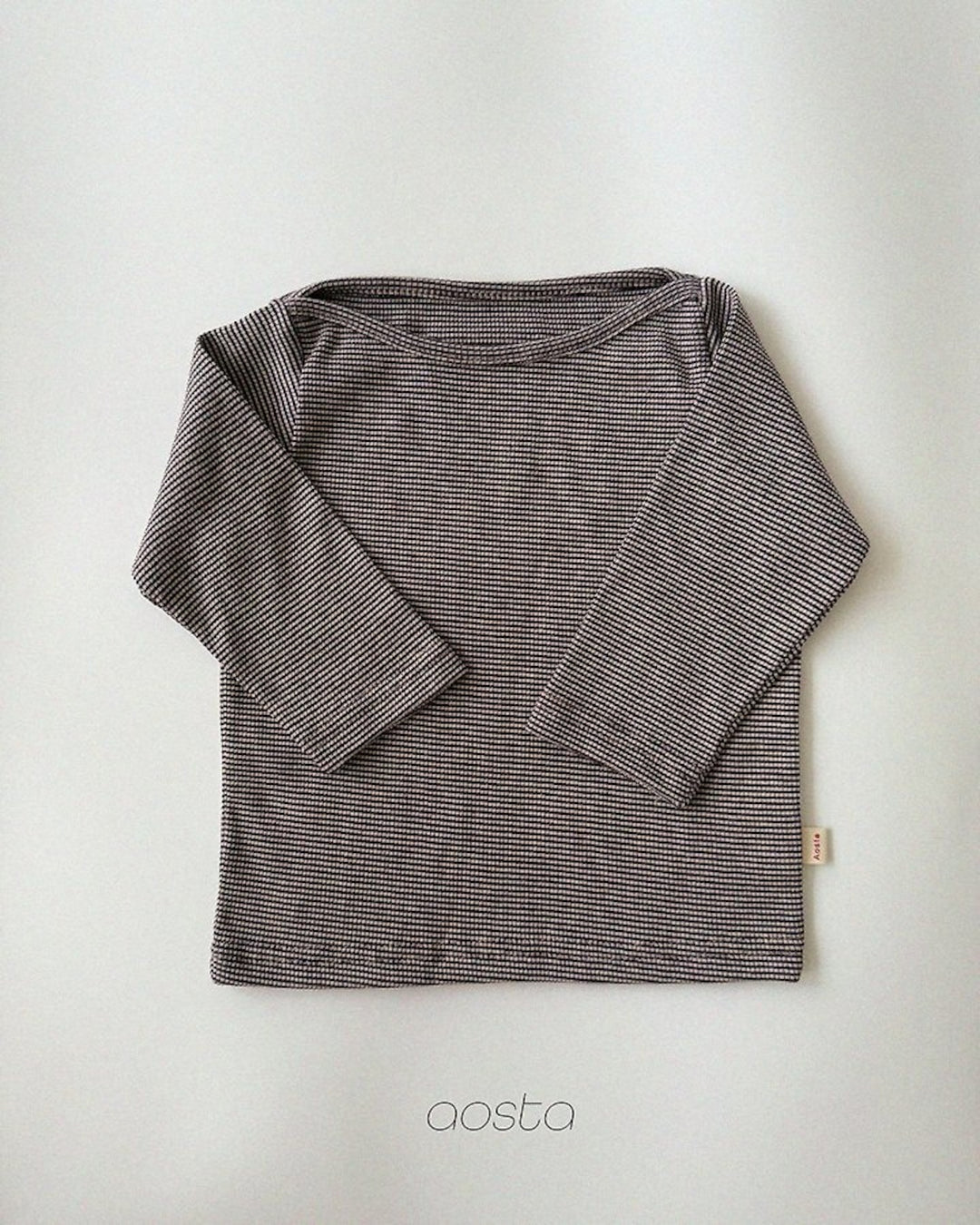 [AOSTA]Boat Neck T