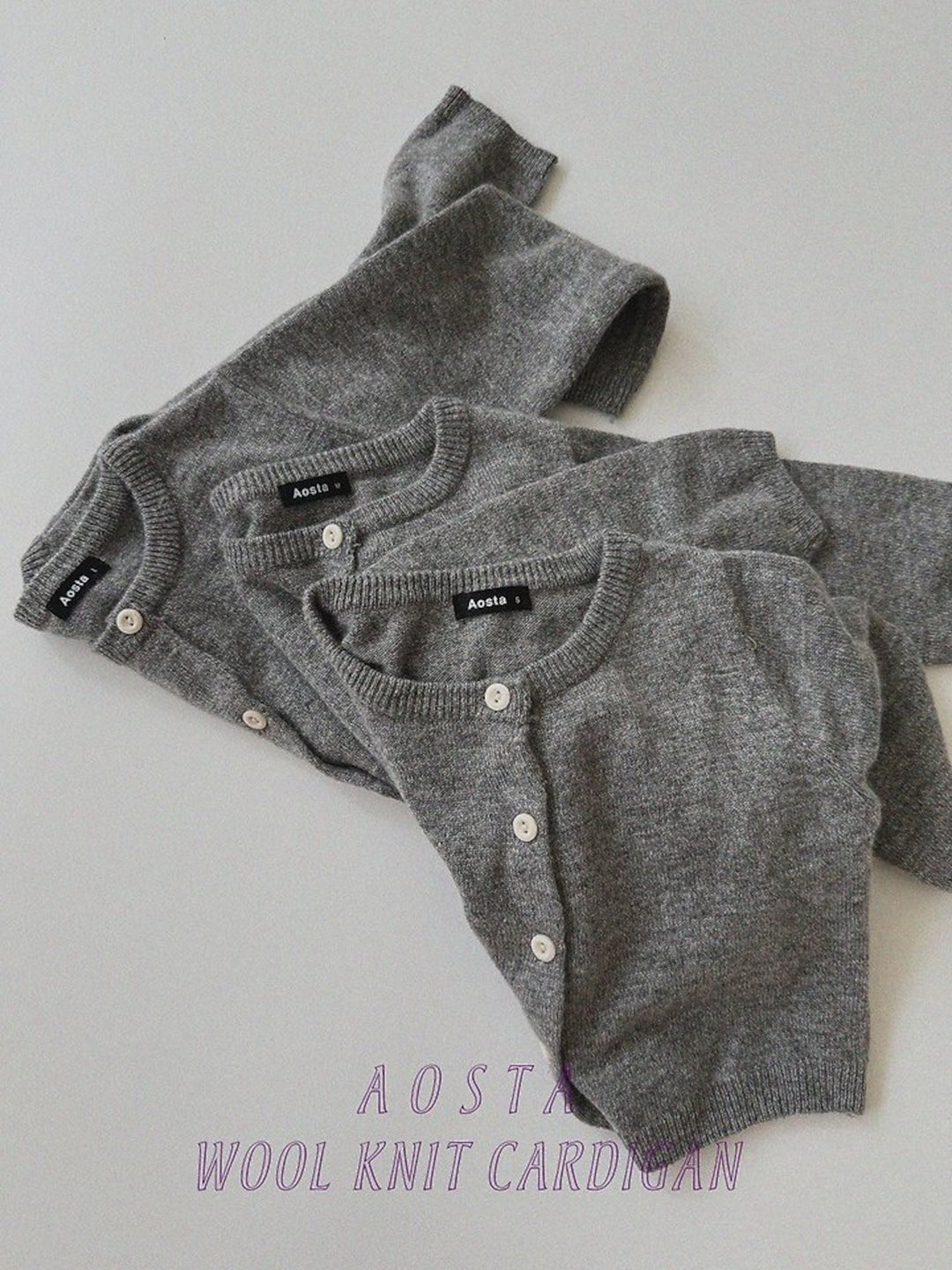[AOSTA]Knit Cashmere Cardigan