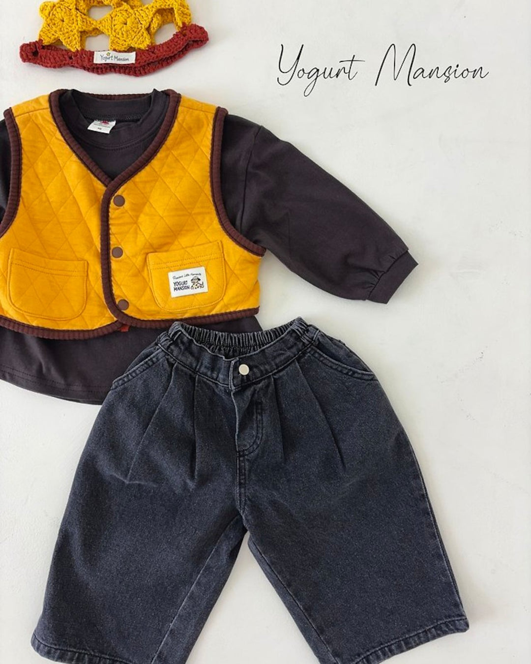 [yogurt mansion]caramel vest
