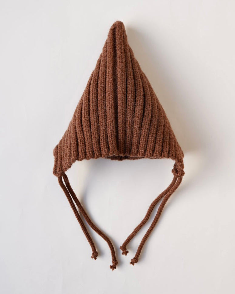 とんがりリブニットボンネ