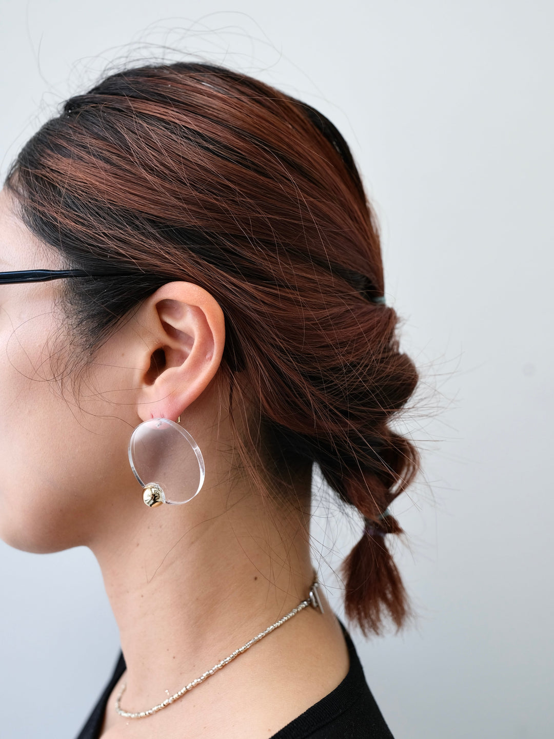 アクリルプレートピアス