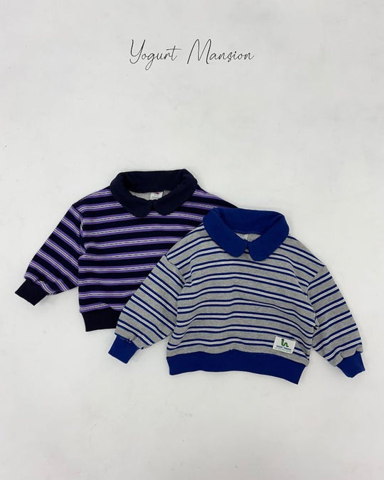 [yogurt mansion]stripe collar MTM