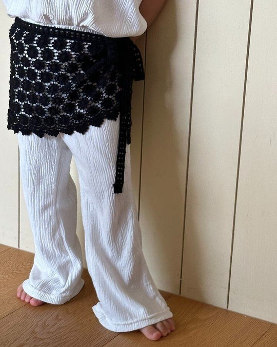 [pepper]pleated bootcut pants