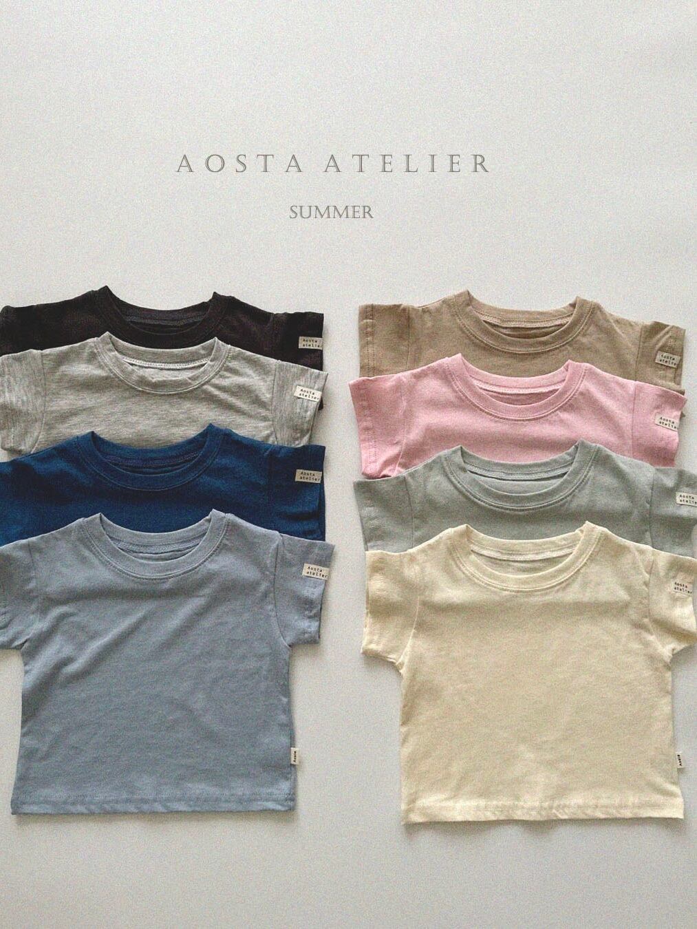 AOSTAライトプレーンTシャツ