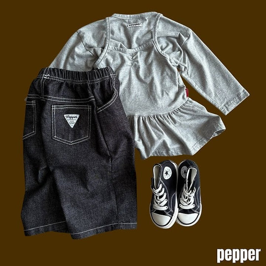 [pepper]pepperノンフェードデニムパンツ