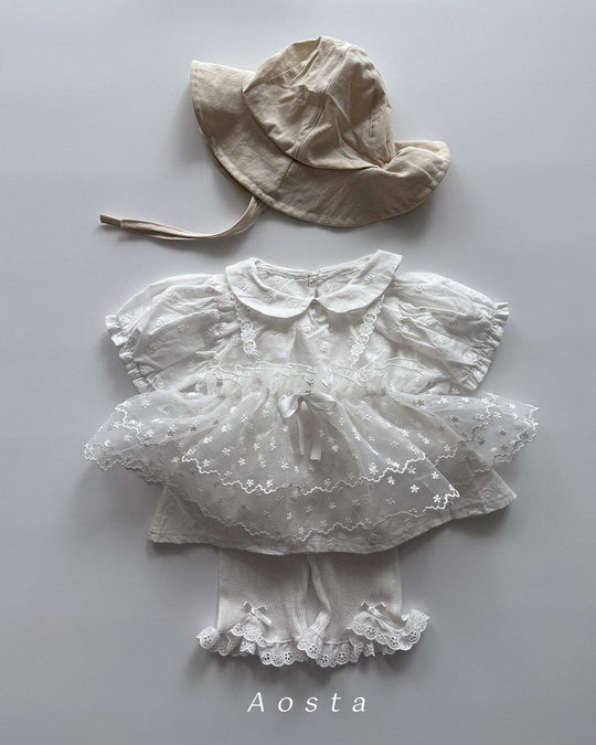 [aosta]lace strap bustier