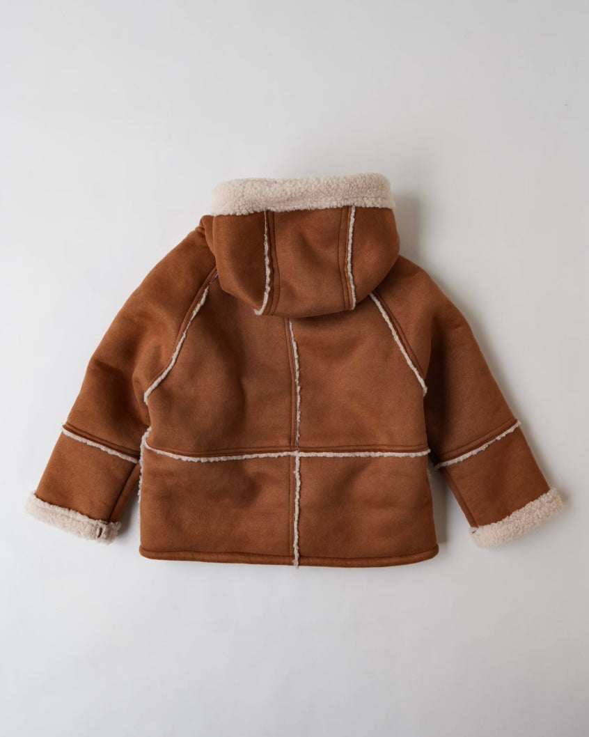 ムートンボアフーディジャケット