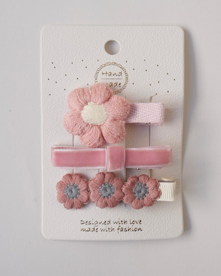 ベロアリボンクリップセット