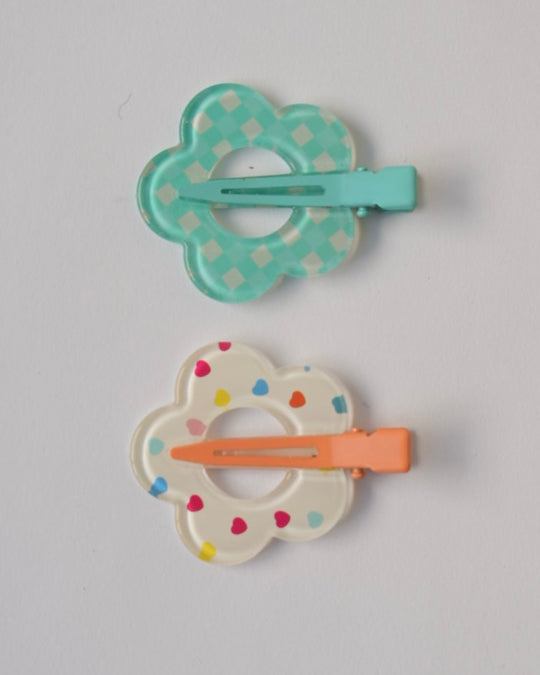 フラワー前髪クリップ