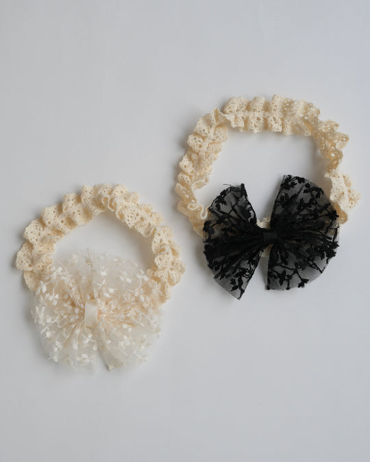 BABYレースリボンヘアバンド