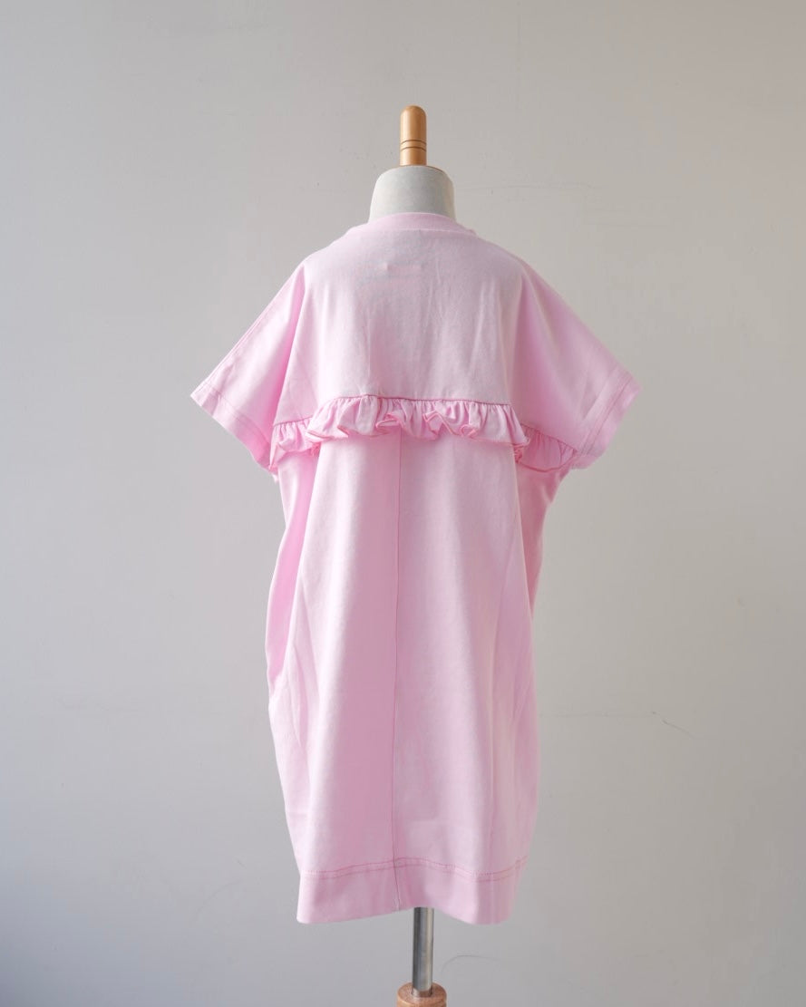 ouiバックフリルTシャツワンピース