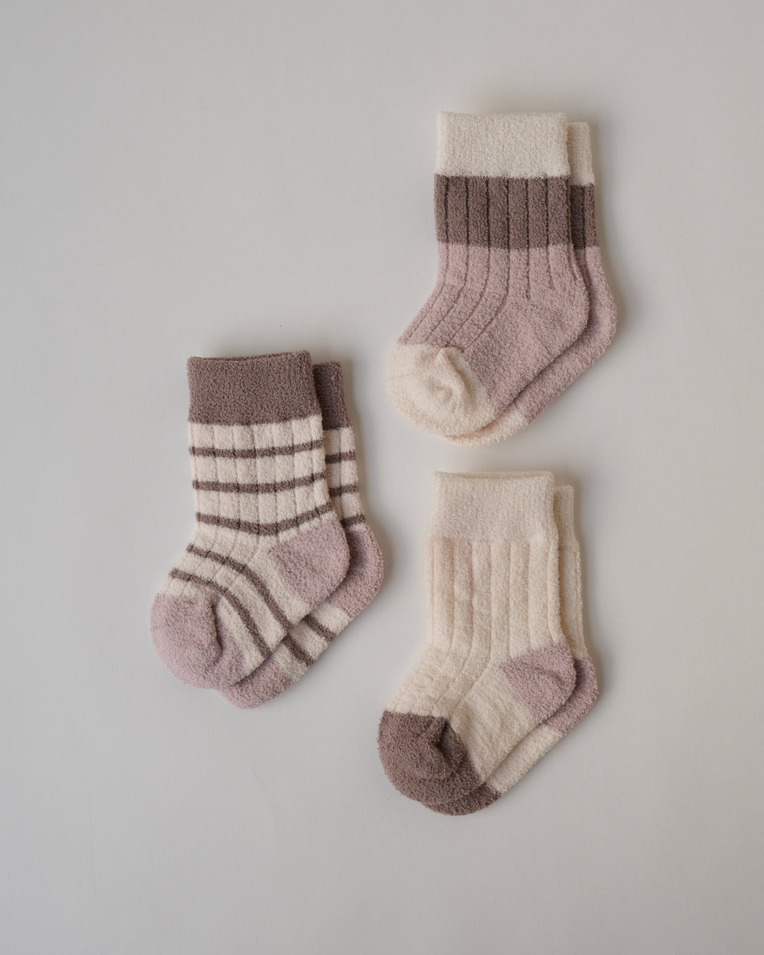 BABYふわふわソックス3足セット