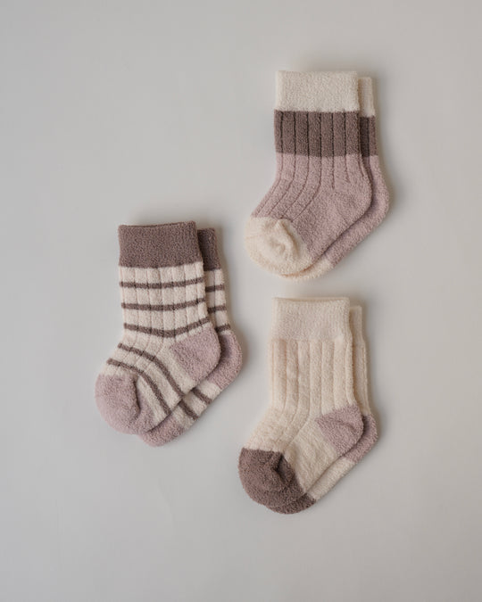BABYふわふわソックス3足セット