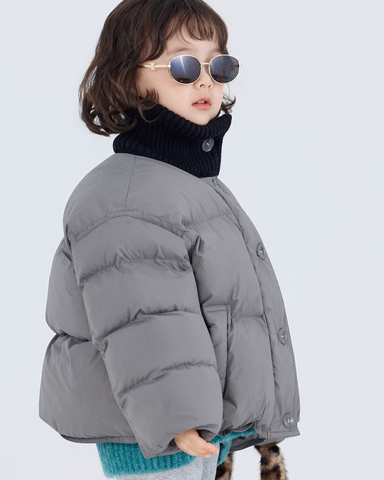 リブネックパデッドジャケット