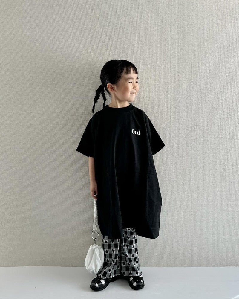 ouiバックフリルTシャツワンピース