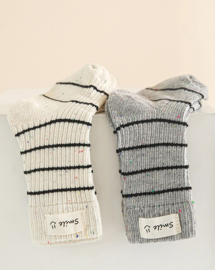 BABYネップボーダーソックス