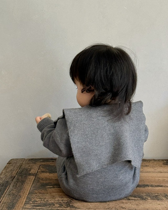 リボンセーラーニットカバーオール