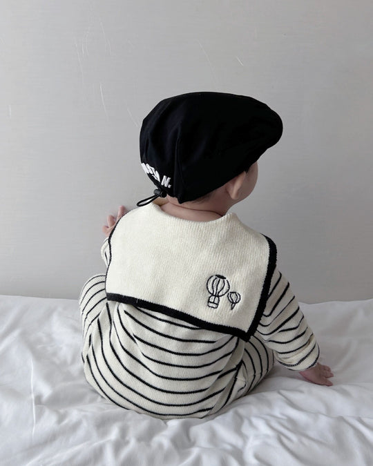 セーラーカラーニットカバーオール