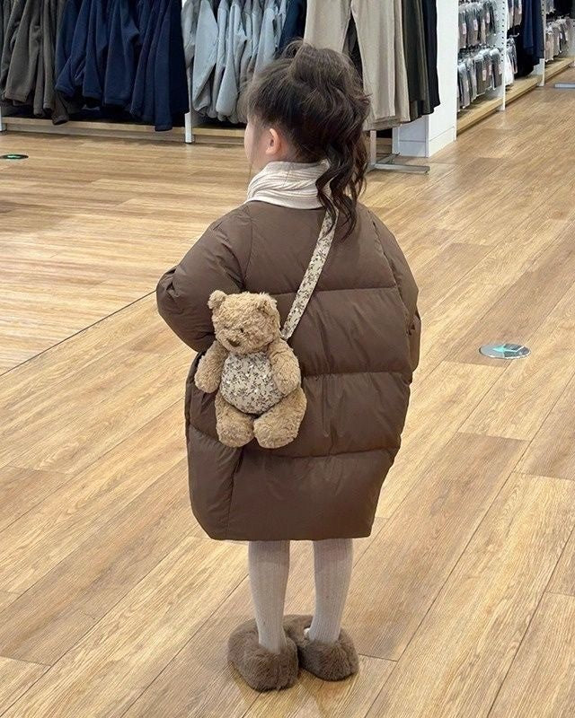 ショールマフラー付ダウンコート