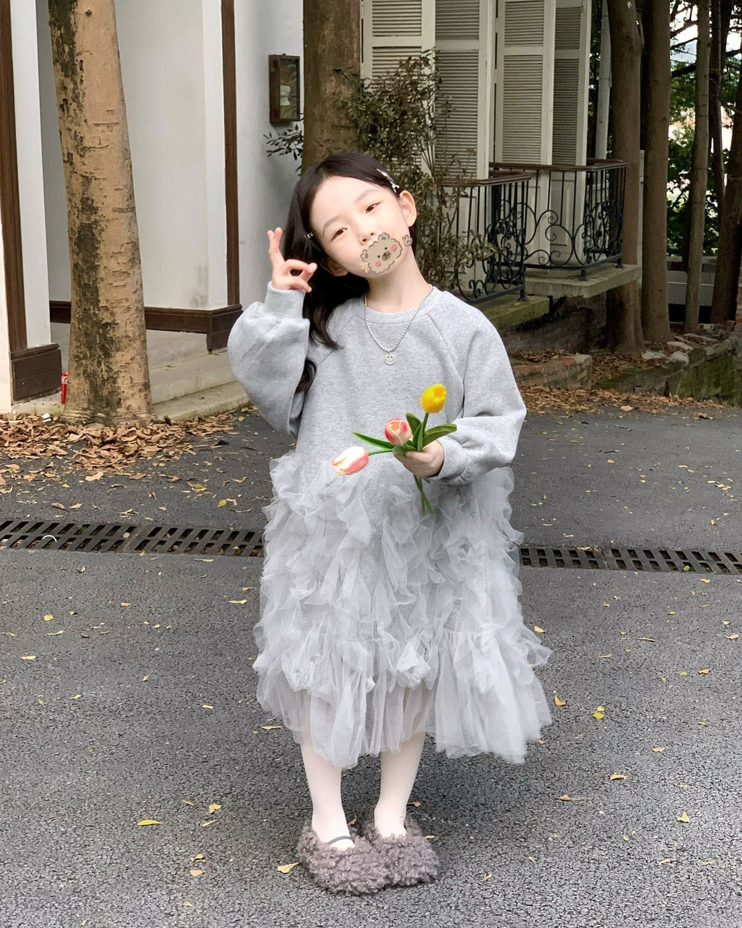 ラッフルチュールワンピース 260012.