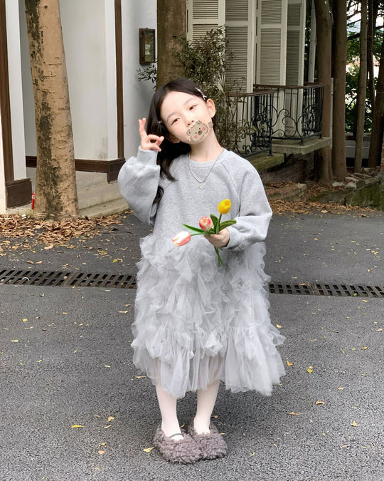 ラッフルチュールワンピース 260012.