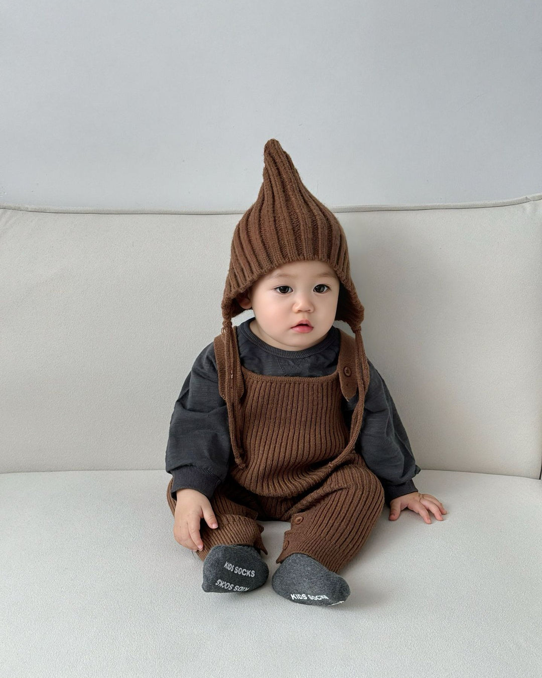 とんがりリブニットボンネ